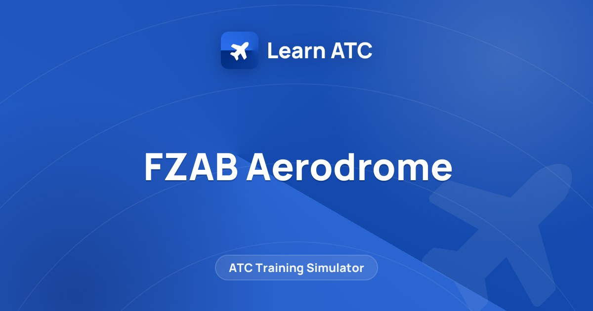 FZAB Aerodrome — Learn ATC