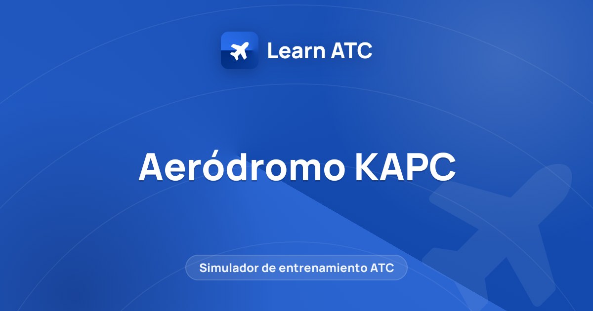 Aeródromo KAPC — Learn ATC